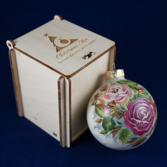 Елочная игрушка 6 см Прованс Королевские Розы