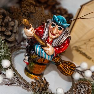 Елочная игрушка Бабушка Яга
