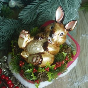 Елочная игрушка Заяц