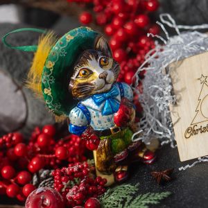 Елочная игрушка Кот в сапогах