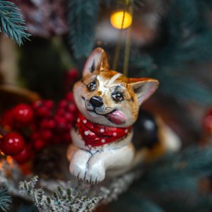 Елочная игрушка Корги
