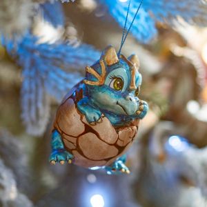 Елочная игрушка Дракон в яйце