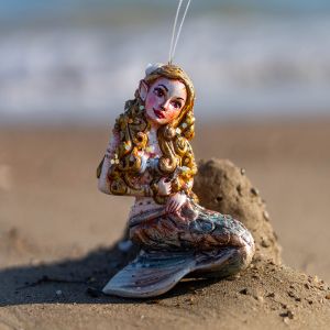 Елочная игрушка русалка-блондинка