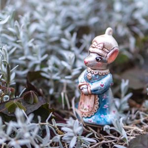 Елочная игрушка Мышка в платье