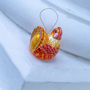 Елочная игрушка Залотая Курочка
