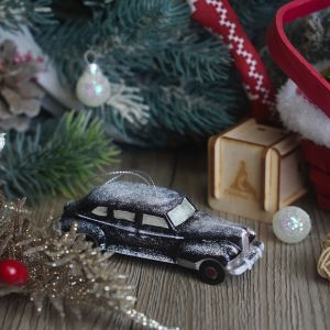 Елочная игрушка Ретро машинка