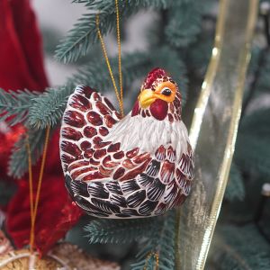 Елочная игрушка Курица