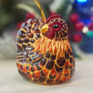Елочная игрушка Курица