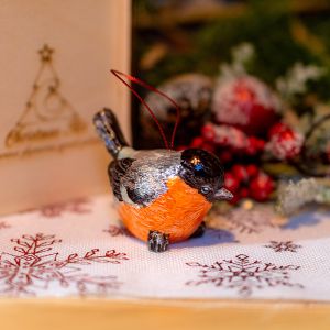 Елочная игрушка Снегирь