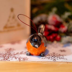 Елочная игрушка Снегирь