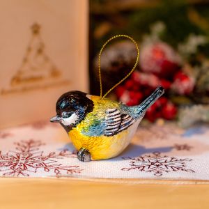 Елочная игрушка синичка