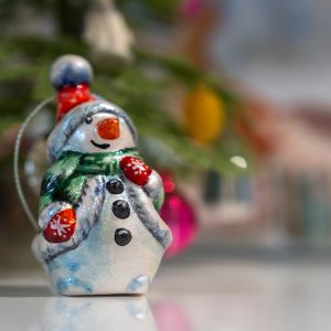 Елочная игрушка Снеговичок