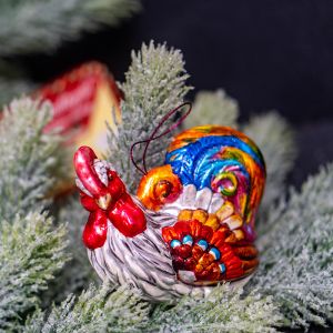 Елочная игрушка Петушок