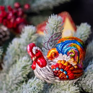 Елочная игрушка Петушок