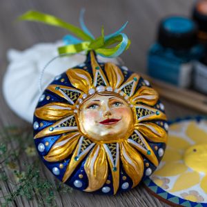 Елочная игрушка солнышко Сицилия