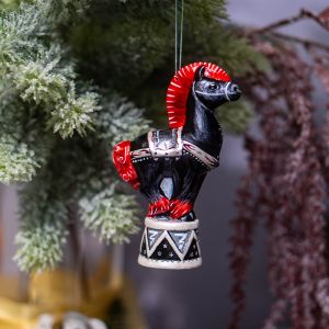 Елочная игрушка цирковая лошадка