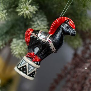Елочная игрушка цирковая лошадка
