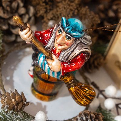 Елочная игрушка Бабушка Яга