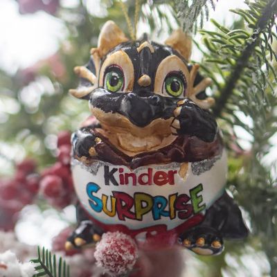 Елочная игрушка Дракон в яйце