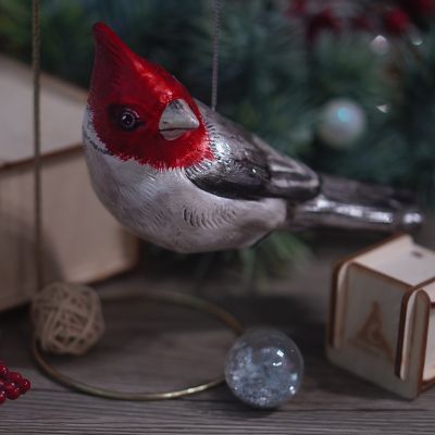 Елочная игрушка Кардинал