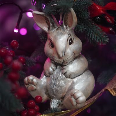 Елочная игрушка Заяц