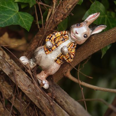 Елочная игрушка кролик фермер
