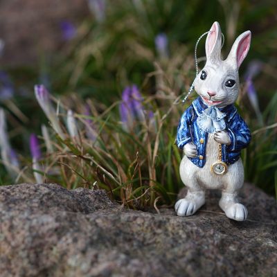 Елочная игрушка белый кролик