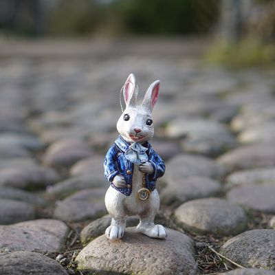 Елочная игрушка белый кролик