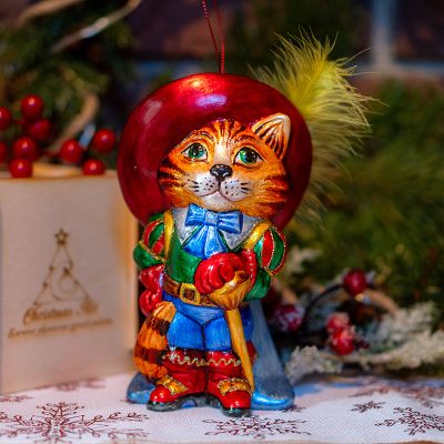 Елочная игрушка Кот в сапогах