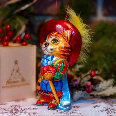 Елочная игрушка Кот в сапогах