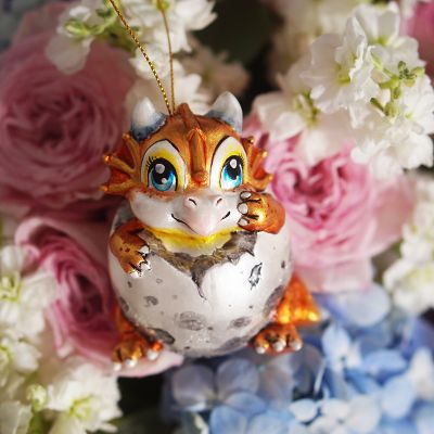 Елочная игрушка Дракон в яйце