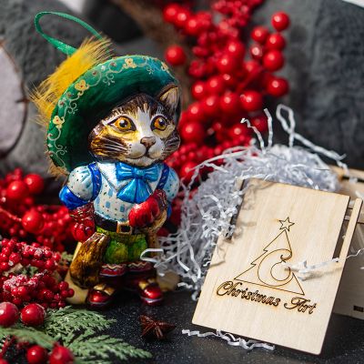 Елочная игрушка Кот в сапогах