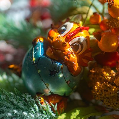 Елочная игрушка Дракон в яйце