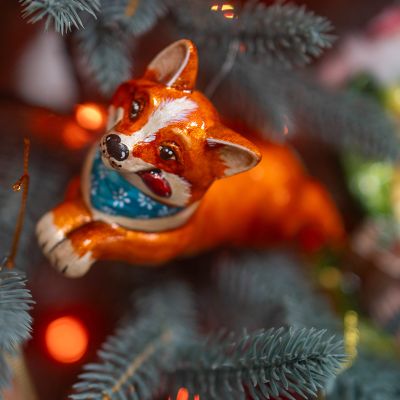 Елочная игрушка Корги