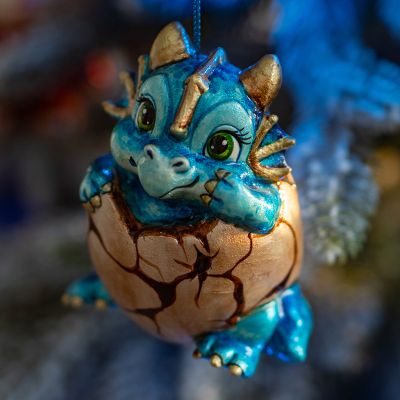 Елочная игрушка Дракон в яйце