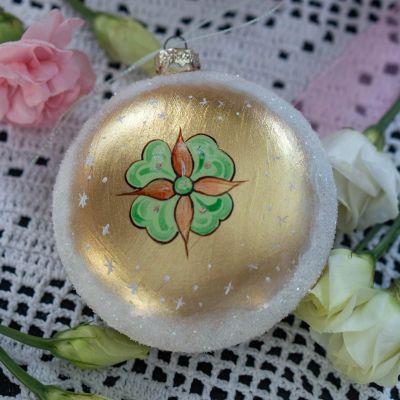 Елочная игрушка Масленичное солнышко летнее