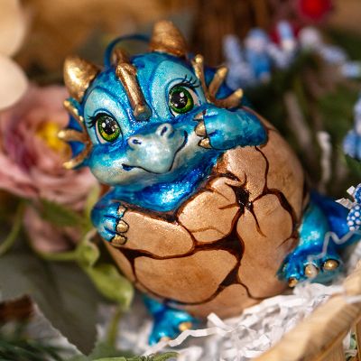 Елочная игрушка Дракон в яйце