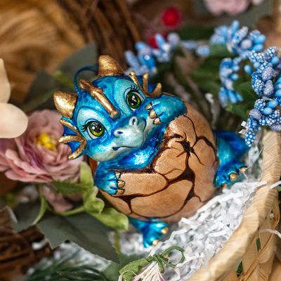 Елочная игрушка Дракон в яйце