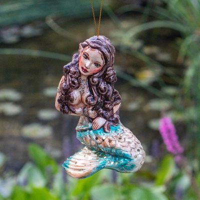 Елочная игрушка русалка-брюнетка