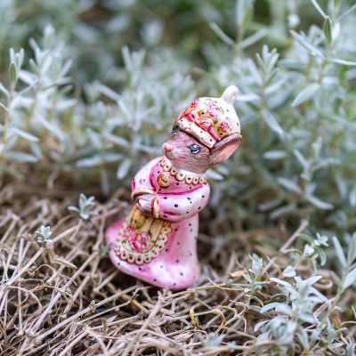Елочная игрушка Мышка в платьице