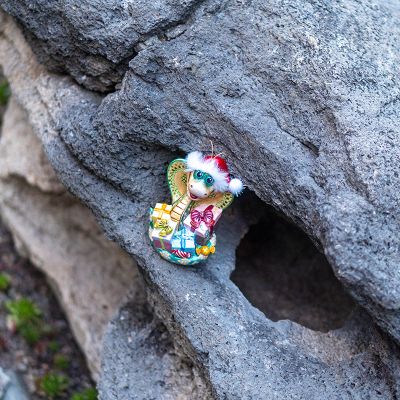 Елочная игрушка Кобра с подарками