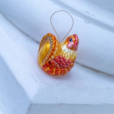 Елочная игрушка Залотая Курочка