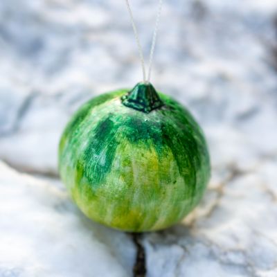 Елочная игрушка декоративная тыква