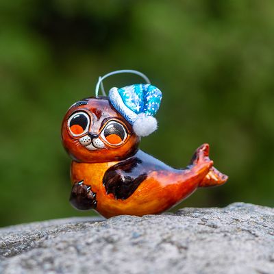 Елочная игрушка Нерпа зимняя