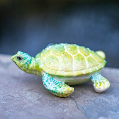 Елочная игрушка Черепаха светлая