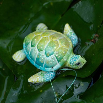 Елочная игрушка Черепаха светлая