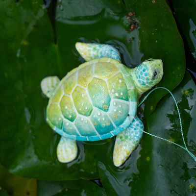 Елочная игрушка Черепаха светлая