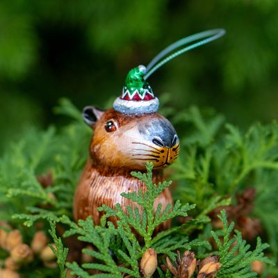 Елочная игрушка Капибара малыш новогодняя