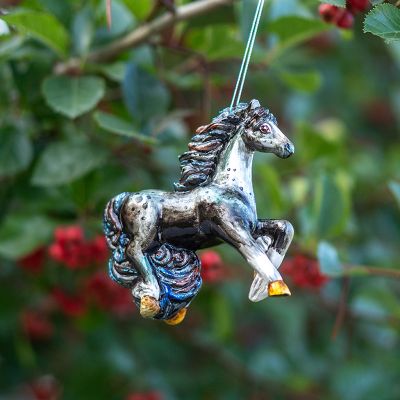 Елочная игрушка Лошадка в яблоках