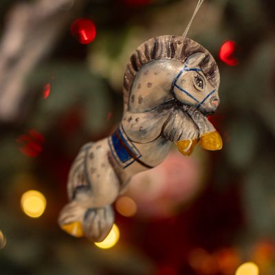 Елочная игрушка Лошадка на дыбах